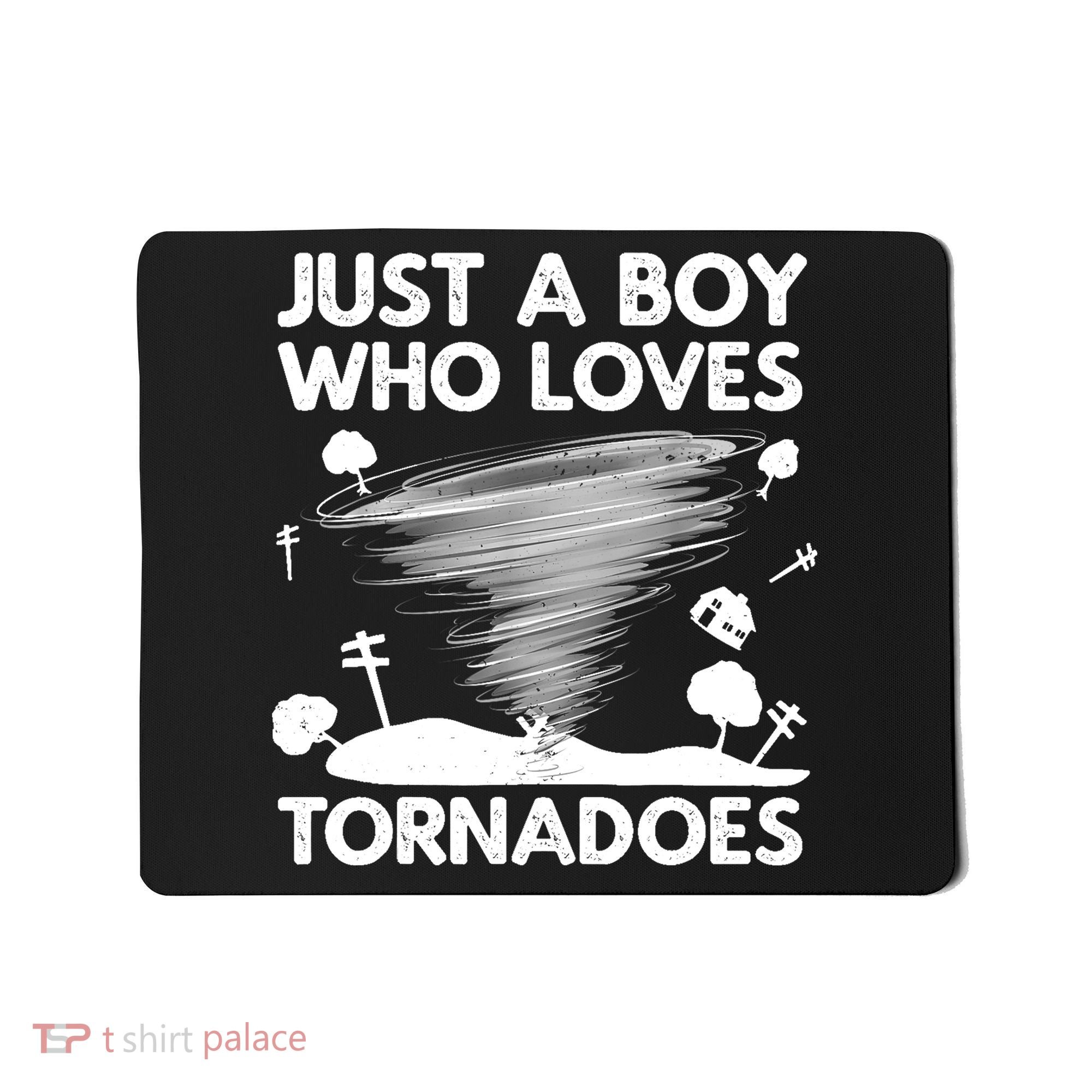 Funny Tornado Art For Boy Weather Storm Tornado Chaser Mousepad