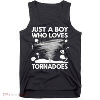 Funny Tornado Art For Boy Weather Storm Tornado Chaser Tank Top thumb 0