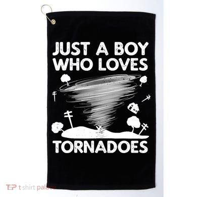 Funny Tornado Art For Boy Weather Storm Tornado Chaser Golf Towel