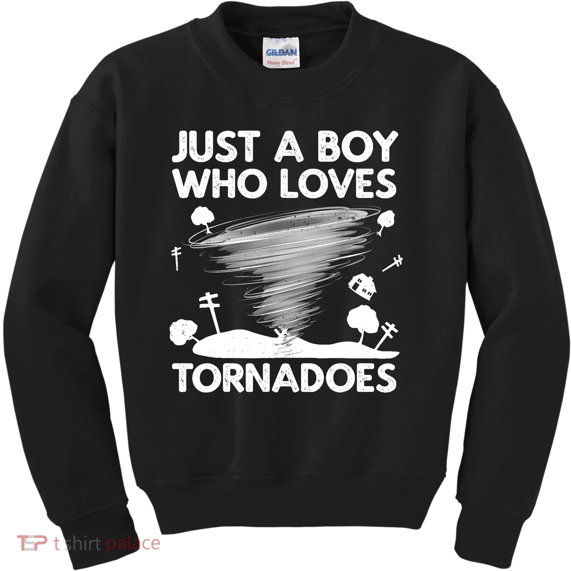 Funny Tornado Art For Boy Weather Storm Tornado Chaser Kids Sweatshirt