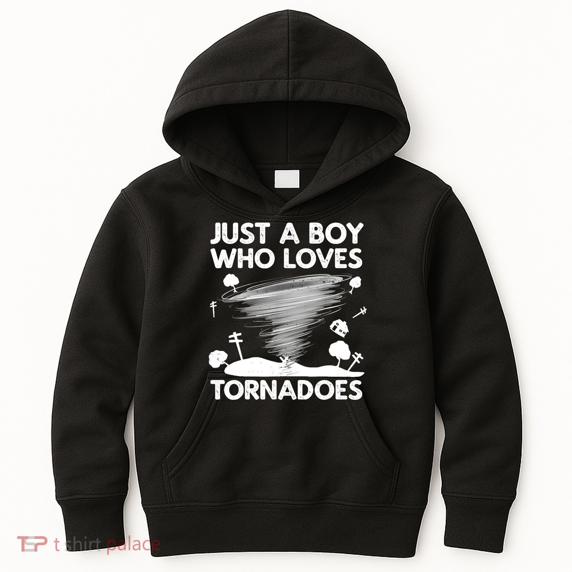 Funny Tornado Art For Boy Weather Storm Tornado Chaser Kids Hoodie