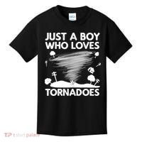Funny Tornado Art For Boy Weather Storm Tornado Chaser Kids T-Shirt thumb 0