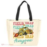 Field Trip Anyone Field Day Teacher Tote Bag thumb 0