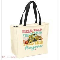 Field Trip Anyone Field Day Teacher Tote Bag thumb 2