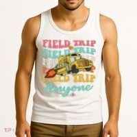 Field Trip Anyone Field Day Teacher Tank Top thumb 3