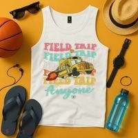 Field Trip Anyone Field Day Teacher Tank Top thumb 4