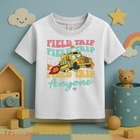 Field Trip Anyone Field Day Teacher Toddler T-Shirt thumb 3