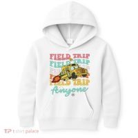 Field Trip Anyone Field Day Teacher Kids Hoodie thumb 0