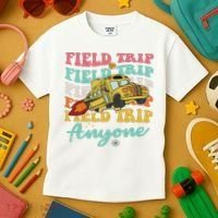 Field Trip Anyone Field Day Teacher Kids T-Shirt thumb 3