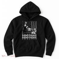 Fight Trump American Flag Rally Shooting Pennsylvania Hoodie thumb 0