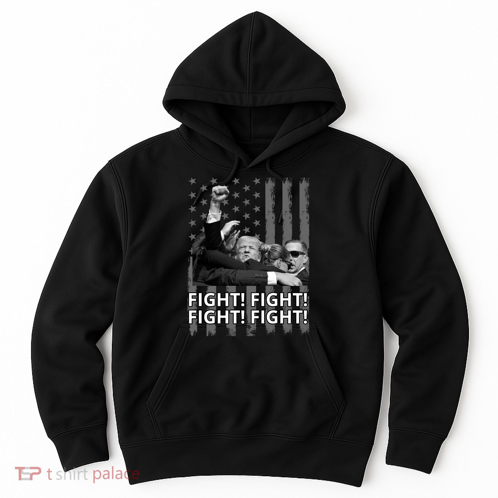 Fight Trump American Flag Rally Shooting Pennsylvania Hoodie