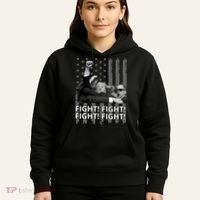 Fight Trump American Flag Rally Shooting Pennsylvania Hoodie thumb 5