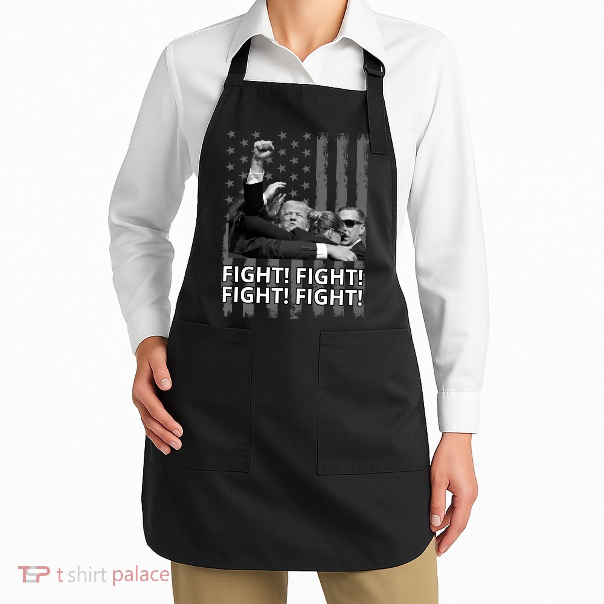 Fight Trump American Flag Rally Shooting Pennsylvania Apron