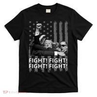 Fight Trump American Flag Rally Shooting Pennsylvania T-Shirt thumb 0