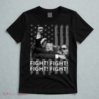 Fight Trump American Flag Rally Shooting Pennsylvania T-Shirt thumb 5