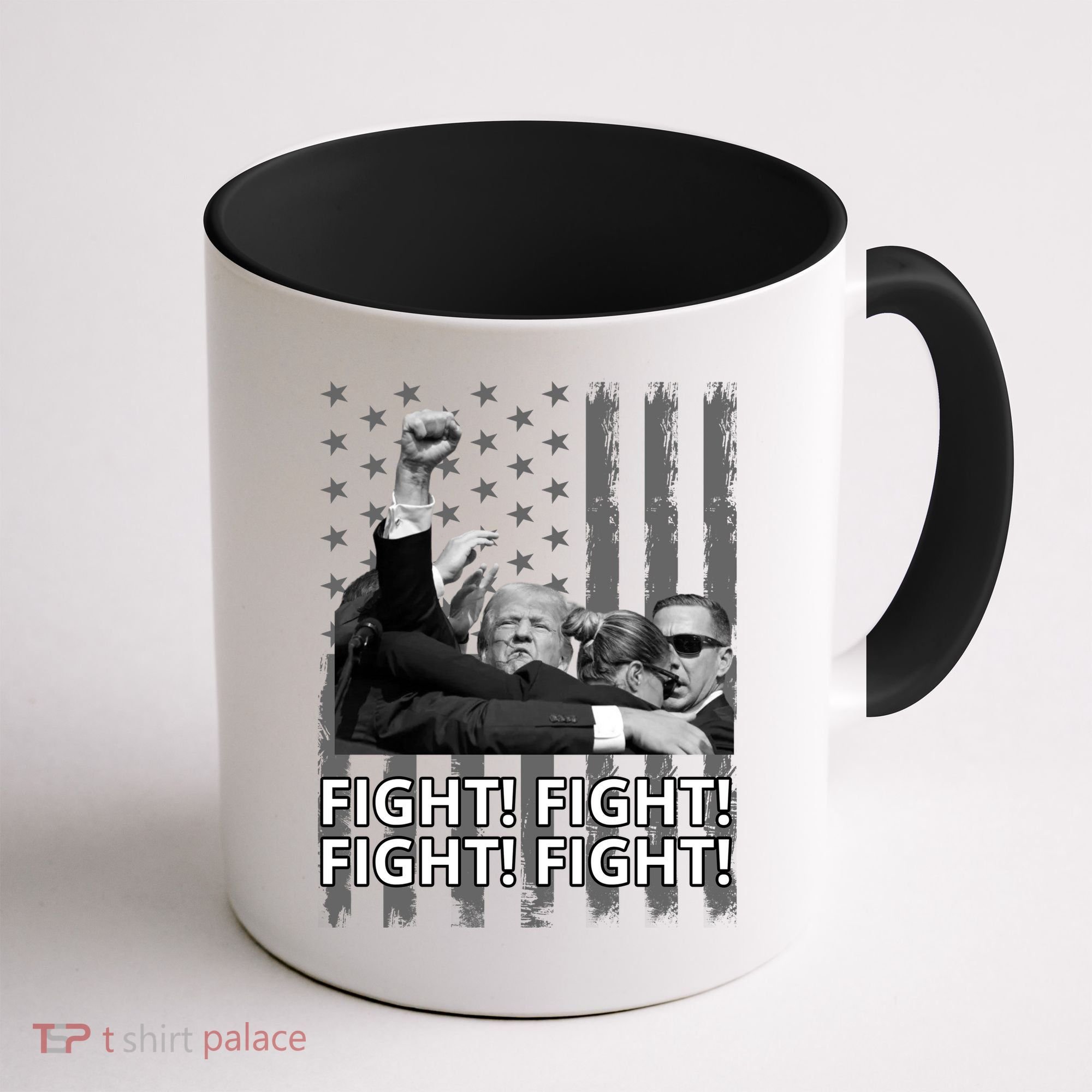 Fight Trump American Flag Rally Shooting Pennsylvania Coffee Mug