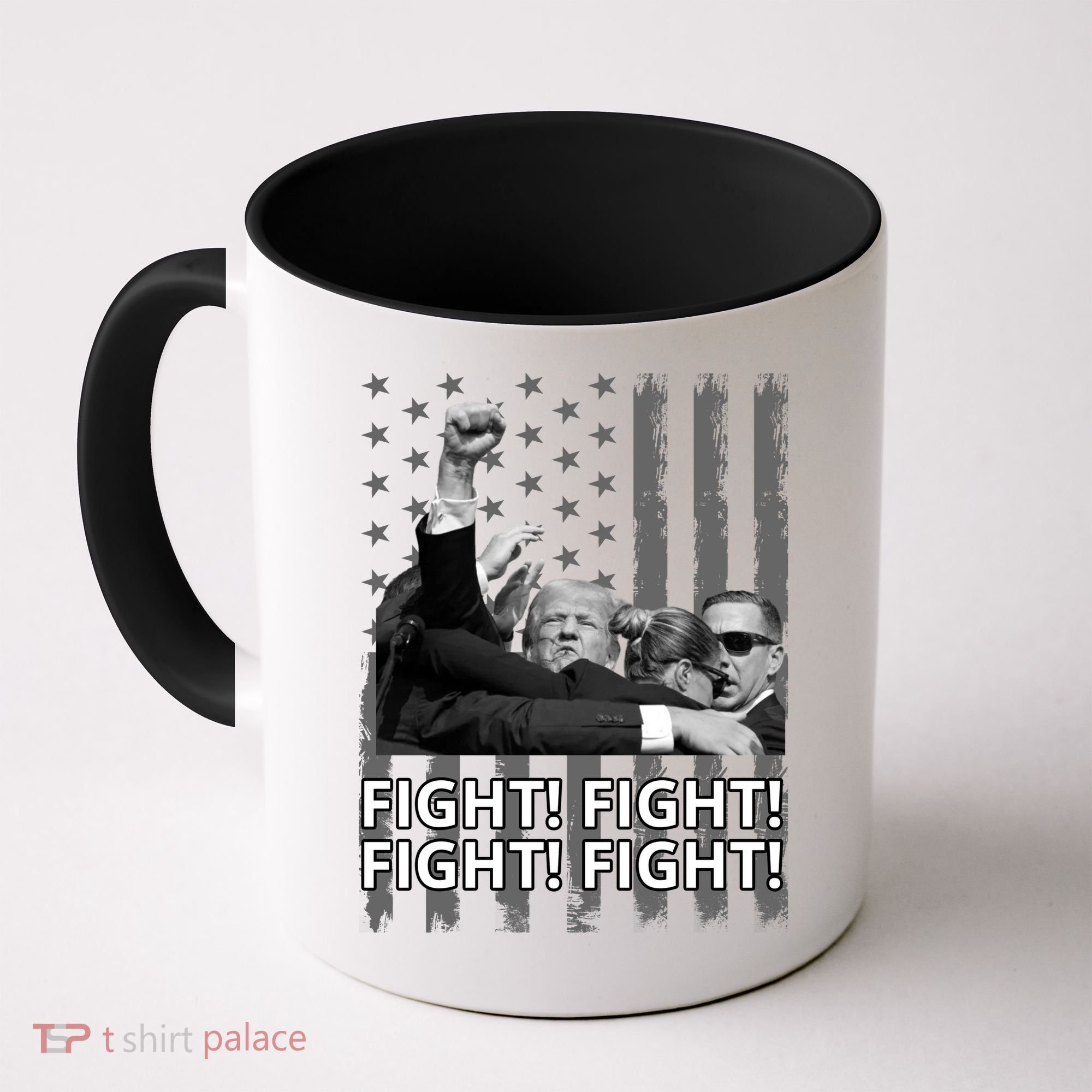 Fight Trump American Flag Rally Shooting Pennsylvania Coffee Mug