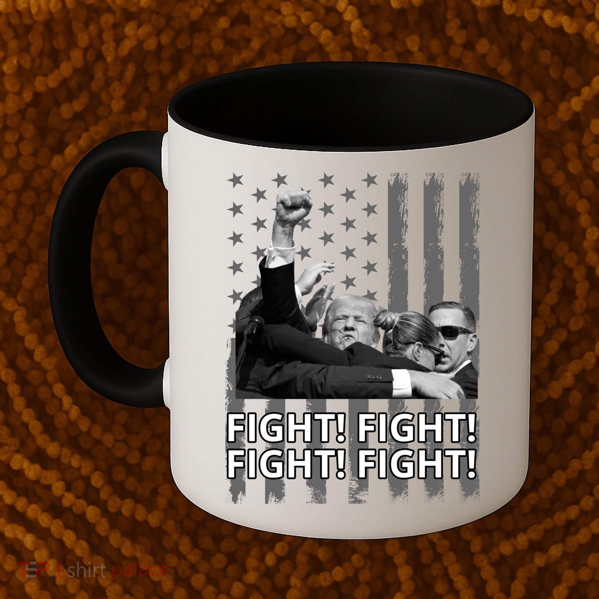 Fight Trump American Flag Rally Shooting Pennsylvania Coffee Mug