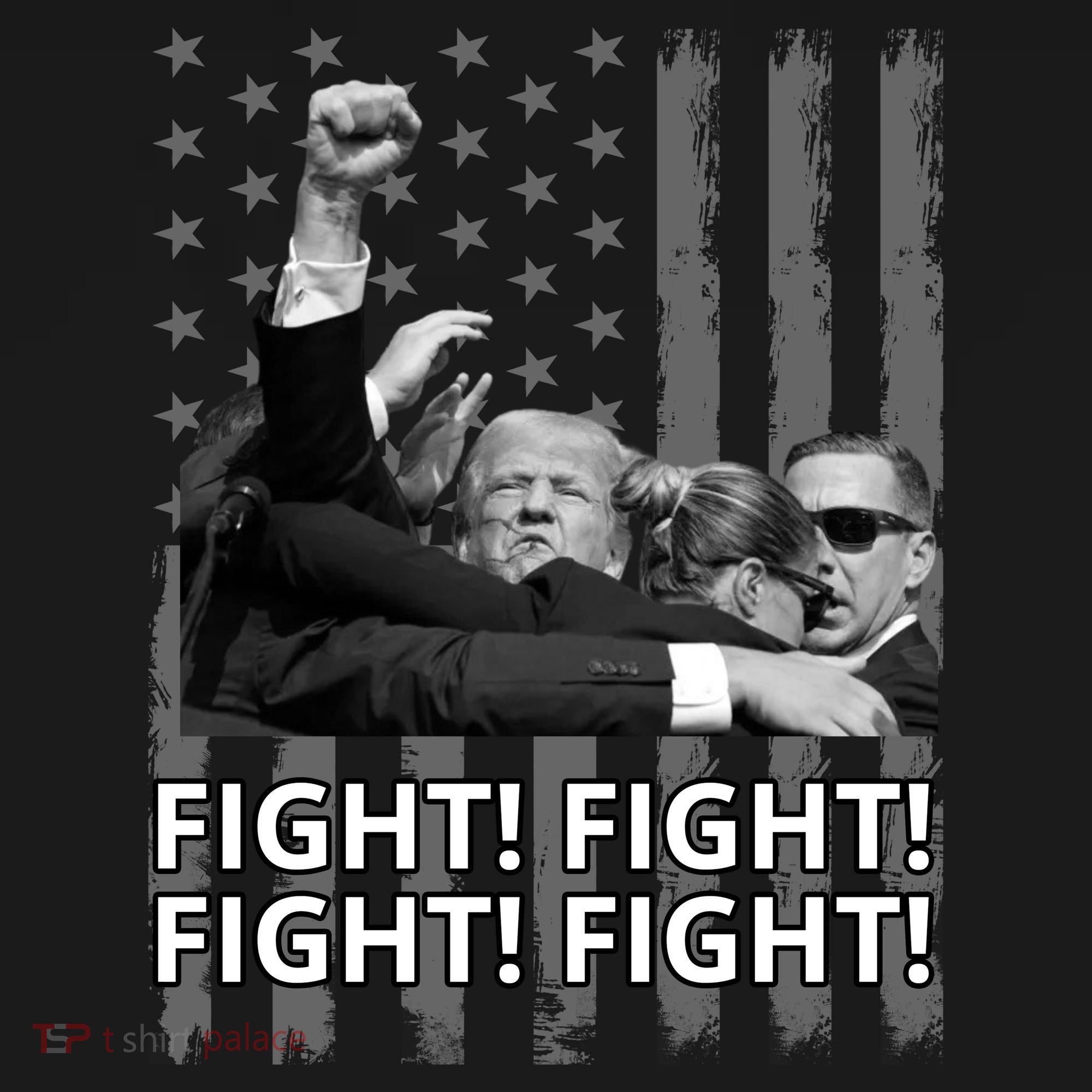 Fight Trump American Flag Rally Shooting Pennsylvania Women's Hoodie