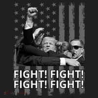 Fight Trump American Flag Rally Shooting Pennsylvania Tumbler thumb 3