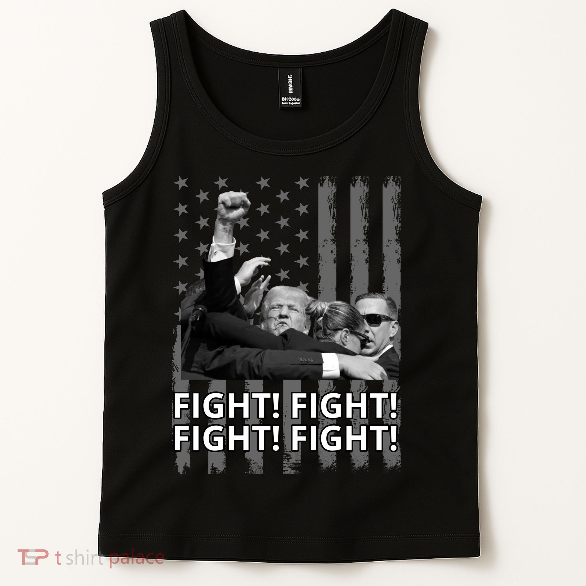 Fight Trump American Flag Rally Shooting Pennsylvania Tank Top