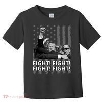 Fight Trump American Flag Rally Shooting Pennsylvania Toddler T-Shirt thumb 0