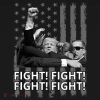Fight Trump American Flag Rally Shooting Pennsylvania Visor thumb 3