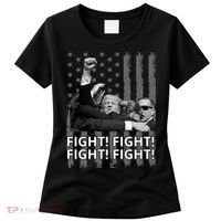 Fight Trump American Flag Rally Shooting Pennsylvania Women's T-Shirt thumb 0