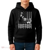 Fight Trump American Flag Rally Shooting Pennsylvania Kids Hoodie thumb 4
