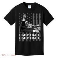 Fight Trump American Flag Rally Shooting Pennsylvania Kids T-Shirt thumb 0