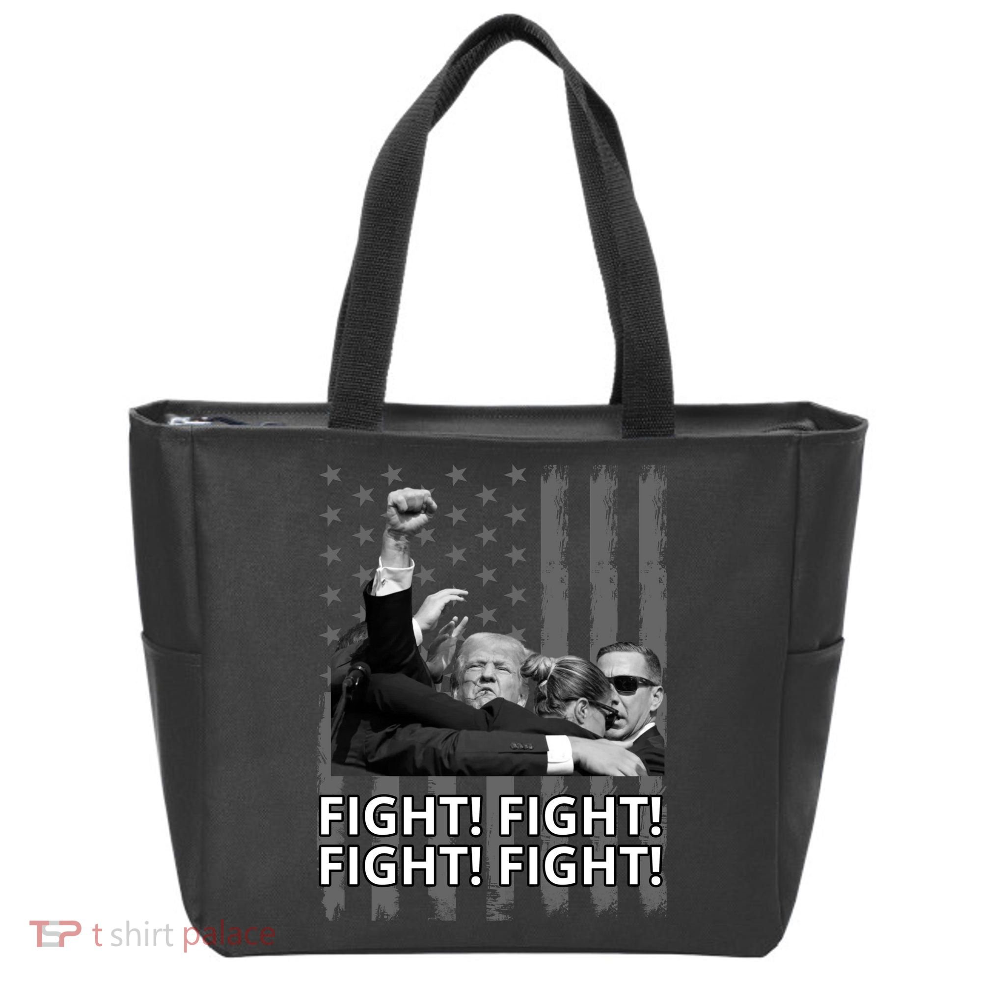 Fight Trump American Flag Rally Shooting Pennsylvania Tote Bag