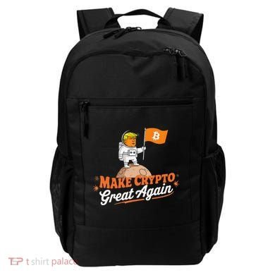 Funny Trump Astronaut Make Crypto Great To Moon Bitcoin Backpack
