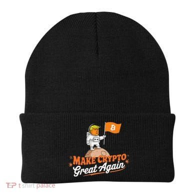 Funny Trump Astronaut Make Crypto Great To Moon Bitcoin Beanie