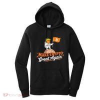 Funny Trump Astronaut Make Crypto Great To Moon Bitcoin Women's Hoodie thumb 0