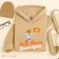 Funny Trump Astronaut Make Crypto Great To Moon Bitcoin Hoodie thumb 4