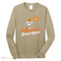 Funny Trump Astronaut Make Crypto Great To Moon Bitcoin Long Sleeve Shirt thumb 0
