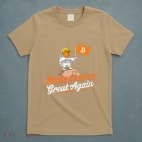 Funny Trump Astronaut Make Crypto Great To Moon Bitcoin T-Shirt thumb 5
