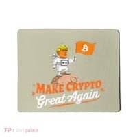 Funny Trump Astronaut Make Crypto Great To Moon Bitcoin Mousepad thumb 0