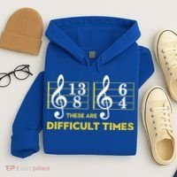 Funny These Are Difficult Times Gift Funny Music Lover Gift Hoodie thumb 4
