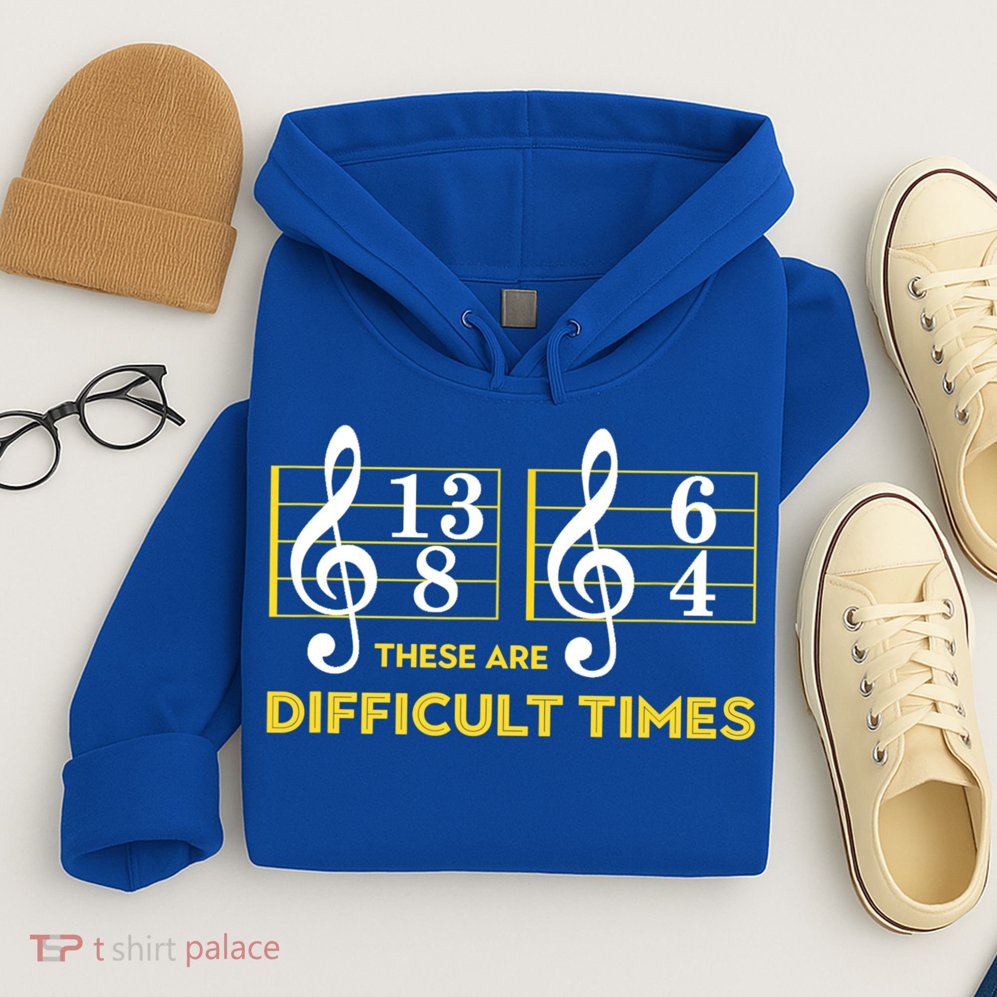 Funny These Are Difficult Times Gift Funny Music Lover Gift Hoodie