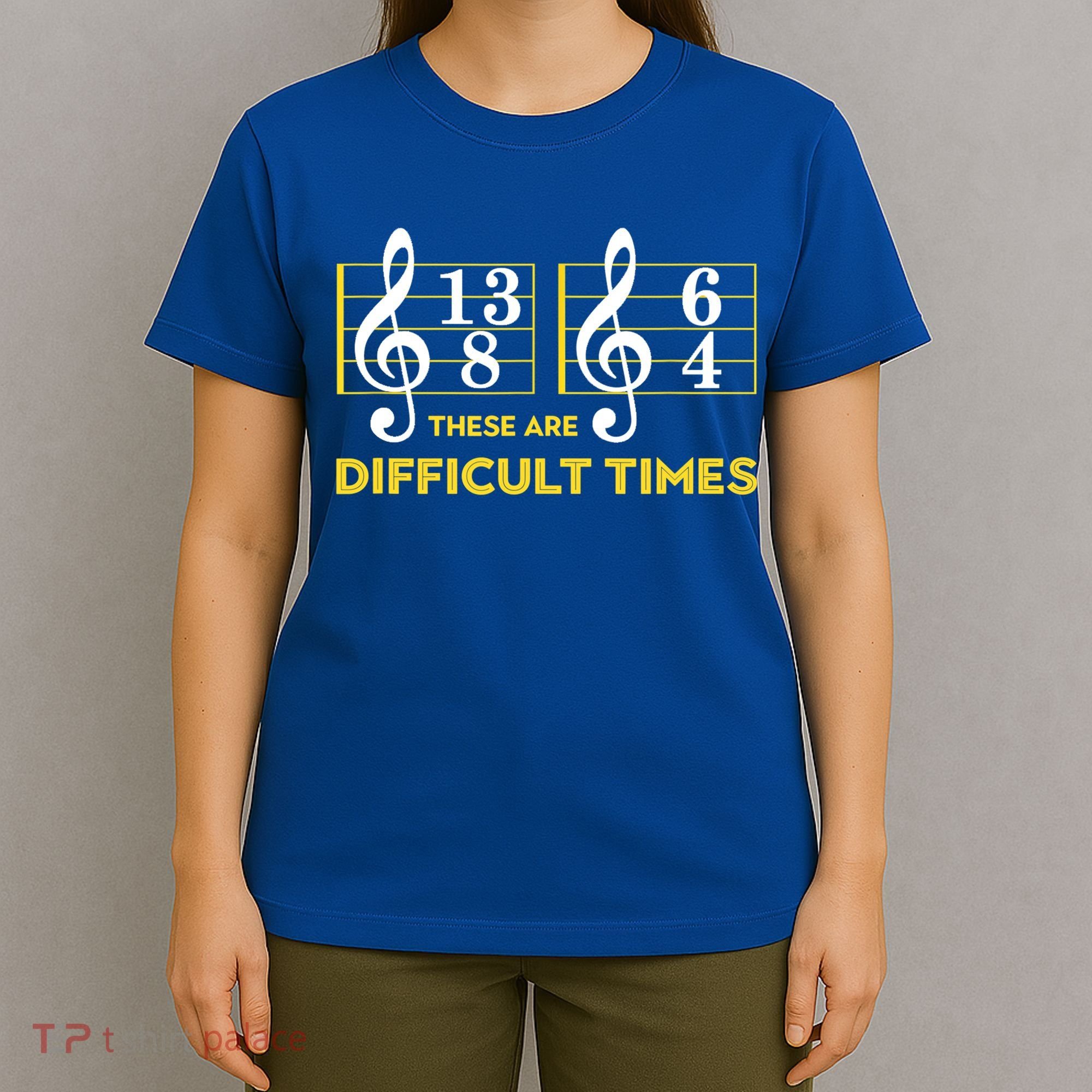 Funny These Are Difficult Times Gift Funny Music Lover Gift T-Shirt