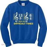 Funny These Are Difficult Times Gift Funny Music Lover Gift Kids Sweatshirt thumb 0