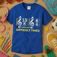 Funny These Are Difficult Times Gift Funny Music Lover Gift Kids T-Shirt thumb 3