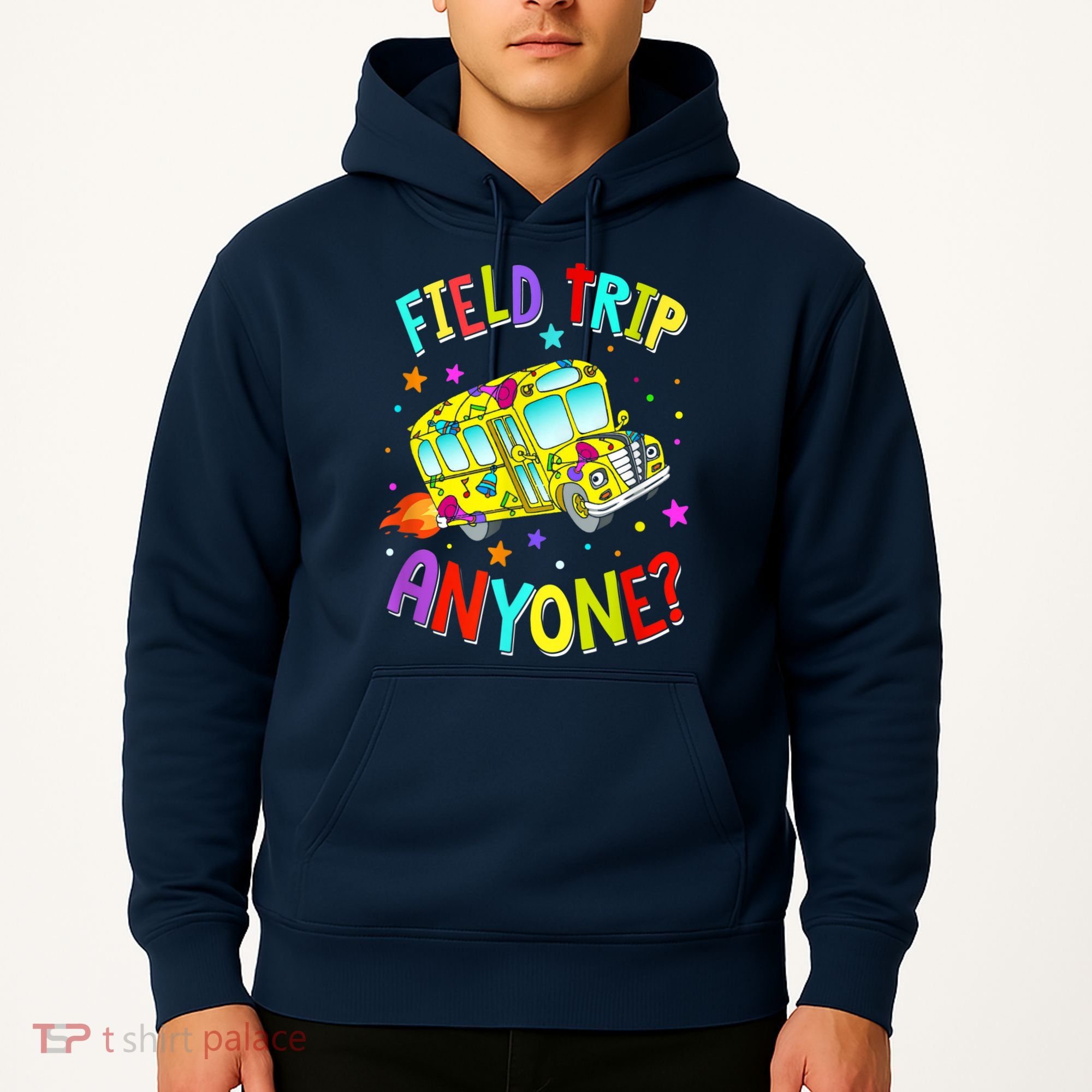 Field Trip Anyone Teacher Teaching School Bus Back To School Hoodie