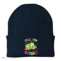 Field Trip Anyone Teacher Teaching School Bus Back To School Beanie thumb 0