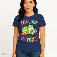 Field Trip Anyone Teacher Teaching School Bus Back To School Women's T-Shirt thumb 4
