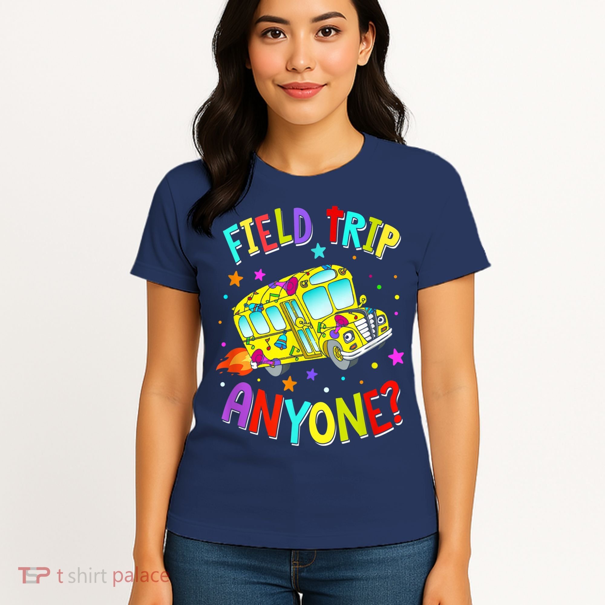 Field Trip Anyone Teacher Teaching School Bus Back To School Women's T-Shirt