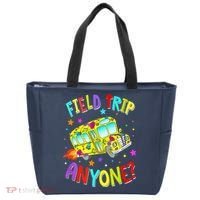 Field Trip Anyone Teacher Teaching School Bus Back To School Tote Bag thumb 0