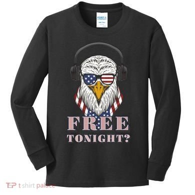 Free Tonight America Kids Long Sleeve Shirt