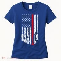 Firefighter Tools And Equipt Stripe American Flag Fire Gift Women's T-Shirt thumb 0